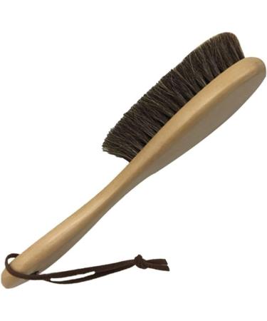 Shoe Brush Polish Wood Handle Real Hair Brush Cleaning for Leather Boots Shoes Cleaner Care Shoe Brush Brush Onecolor - Buy Online on GoSupps.com