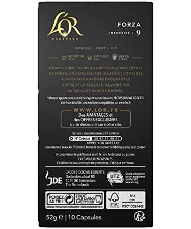 THE GOLD - Espresso Forza Capsules 52G - the Lot Of 4 - Buy Online on GoSupps.com