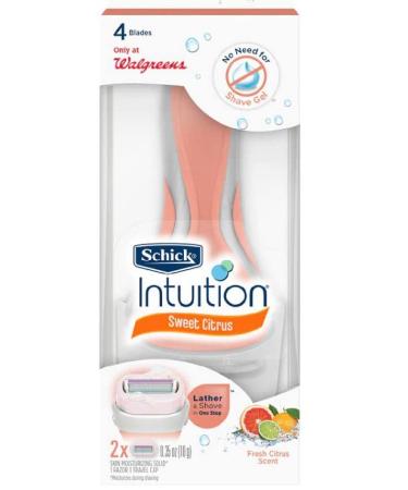 Schick Intuition Women's Razor Bundle - 4 Colors & Styles - Pure Nourishment, Sensitive Care, Island Berry, Fresh Citrus - 4 Handles & 8 Refills - Buy Online on GoSupps.com