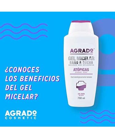 Agrado Cosmetic MICELLAR GEL FOR ATOPIC SKIN 750 ml AGRADO - Buy Online on GoSupps.com