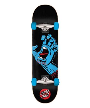 SANTA CRUZ 8.0" x 31.25" Skateboard Complete - Screaming Hand Full BLK/BLU 8.0"