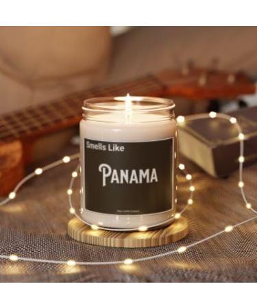 Scented Soy Candle 9oz - Panama Inspired Aromatherapy Gift | Natural Clean Cotton Fragrance - Buy Online on GoSupps.com