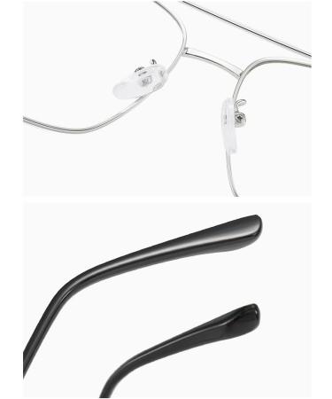 Shop Qinzhenz Oversized Clear Vision Reading Glasses - Anti-Blue Light Aviator Style (+350 C6) | International Shipping Available - Buy Online on GoSupps.com
