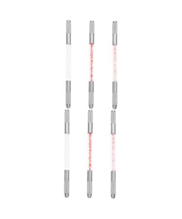 NOLITOY 6 Pcs Fruit Embroidery Pen Eyebrow Pen Metal Pen Double Head Eyebrow Pen Eyebrow Pencil Miss 1 count (Pack of 1) Assorted Colorx2pcs