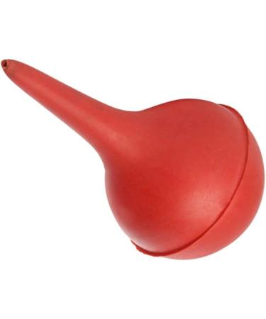 Ear Cleaner Syringe 90ml - Red Hand Bulb Squeeze for Adults | Rubber Suction for Ear Washing - Buy Online on GoSupps.com