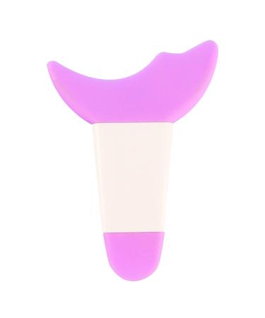 Stencils Mascara Eyelash Shield Tool Multifunctional Eyelash Eyeshadow Auxiliary Guard Pads Reusable Silicone Applicator Guard for Women Beginners (Purple)