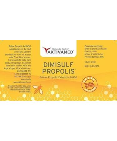 Buy Actamed Propolis Extract Green 20% in DMSO - 100ml with Vitamins C E B & Biotin - Best Quality Alcohol-Free Certified Pollutant-Free - Ideal for Beekeeping - Buy Online on GoSupps.com