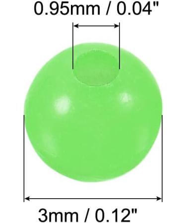 PATIKIL 200pcs 3mm Glowing Fishing Beads - Soft Plastic Round Green Lures for Enhanced Fishing Success | International Shipping Available - Buy Online on GoSupps.com