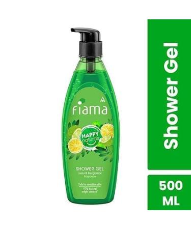 Yuzu & Bergamot Body Wash 500ml - 97% Natural Moisturizing Shower Gel for Women & Men Gentle on Sensitive Skin - Buy Online on GoSupps.com