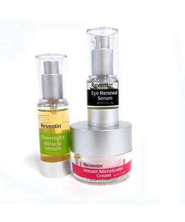 Reventin Power 3 Pack Overnight Miracle Serum MicroSculpt Cream Eye Renewal