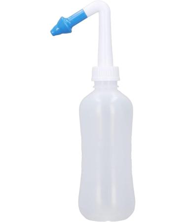 DAUZ Nasal Wash Bottle - Portable 300ml Nose Rinse for Adults | Soothing Stream & Professional Nose Care - Clear ABS Design (Blue - Buy Online on GoSupps.com
