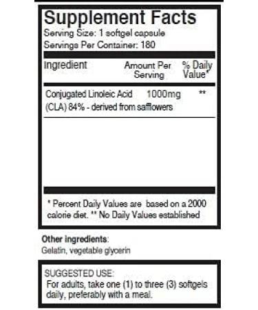 Pureclinica Concentrated CLA 1000mg - 6 Months Supply | Strongest CLA for Stubborn Abdominal Fat | 84% Rich Conjugated Linoleic Acid - Buy Online on GoSupps.com