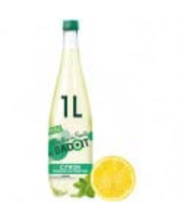 Badoit Sparkling water fruit bubbles lemon touch of mint - 1L bottle