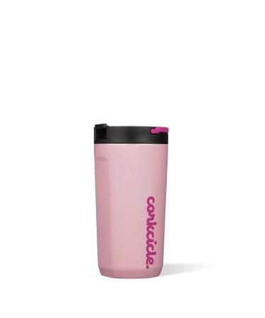 Corkcicle Kids Insulated Water Bottle WIth Straw  Stainless Steel  Cotton Candy  Holds 12 oz 12oz Cotton Candy