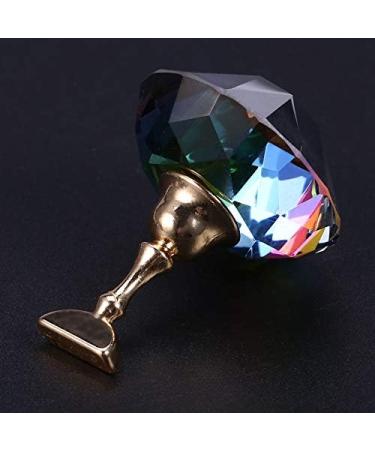 Nail Tip Practice Stand Magnetic Nail Display Stand with Crystal Base Nail Art Stand Nail Practice Holder Manicure Accessories(Colorful Diamond Shape Base) - Buy Online on GoSupps.com
