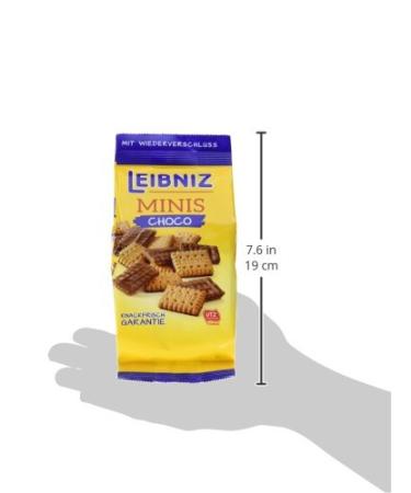 Leibniz Minis Choco 8-Pack | Mini Butter Cookies with Chocolate | Biscuit Box with 8 x 125g Bags | Perfect for International Shipping - Buy Online on GoSupps.com
