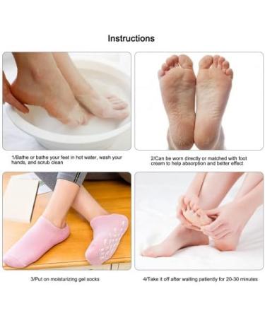 Cozlly Gel Socks - Moisturizing Foot Care for Women & Men | Overnight Foot Spa & Mask Socks | 2 Pairs - Buy Online on GoSupps.com