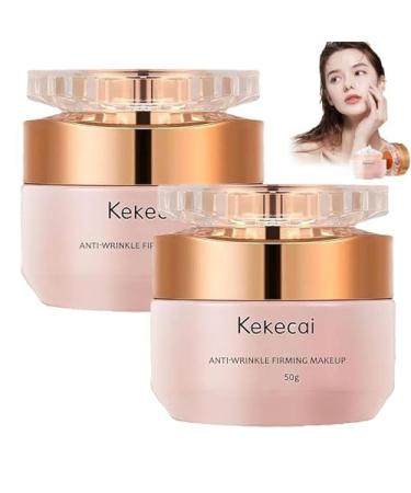 KEKECAI Hydro Cream, KEKECAI Cream Foundation, Kekecai Makeup Cream, Korean Multifunctional Smooth Moisturizing Cream, 1.8oz Nicotinamide Lady Plain Face Cream Korean (2pcs)