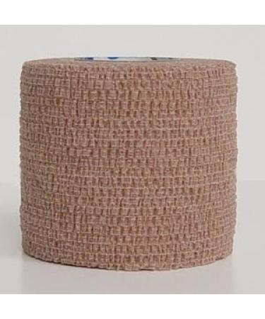 3200TN-036 Coflex Non-Woven Cohesive Self-Adherent Wrap 15' Length 2" Width Tan Latex