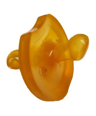 Pacifier natural rubber teat orthodontic shape size S from 0 - 6 months