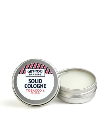 Solid Cologne for Men - Long Lasting Fragrance - .5oz - Travel Size - Mens Cologne - All Natural Organic Ingredients (Tobacco & Musk)
