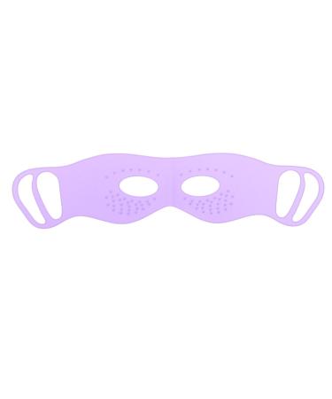 TOVINANNA Silicone Eye Mask Ear-Hanging Eye Mask Double Sided Reusable Eye Patch Cooling Eye Cover for Women Sleeping Eye Care Violet