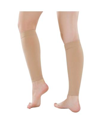 Artibetter Calf Compression Sleeves Leg Warmers Compression Stockings Without Foot for Running Hiking Jogging Ball Games (Skin Color XXL) - Buy Online on GoSupps.com