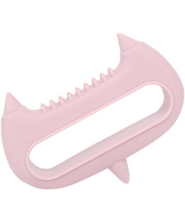 Fomiyes 3-in-1 Acupuncture Massage Device | Silicone Hand & Neck Massager | Manual Head Massage Tool with Scroll Wheel | Pink Pebbles - Buy Online on GoSupps.com