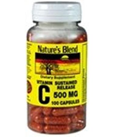 Nature's Blend Vitamin C Sustained Release 500 mg 100 Capsules