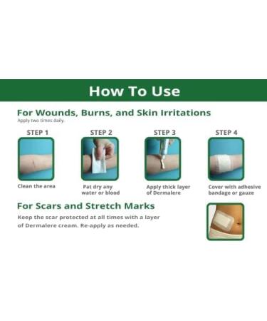 Dermalere Advanced Burn and Scar Cream - Fast Healing Face and Body Treatment - Scar Removal for Old & New Scars - Burns, Sunburns, Injuries & Surgery - Skin Irritation Relief - 1.35 oz - Buy Online on GoSupps.com