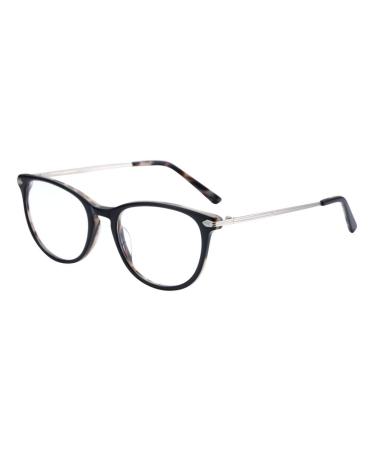 ZENOTTIC Vintage Round Glasses Frame Nerd Glasses Without Prescription Retro Clear Lens Glasses for Women and Men C5 Black