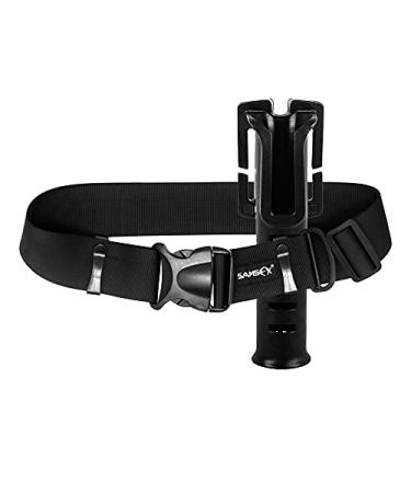 SAMSFX 2" Adjustable Fishing Wader Belt Duty Wading Belts Fits to 55" Waist Straps 2" Wader Belt & Rod Holder