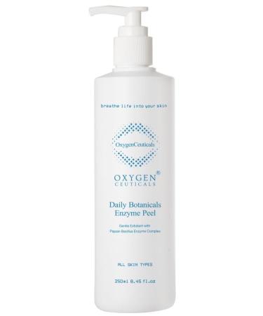 OxygenCeuticals Daily Botanicals Enzyme Peel Gentle Exfoliating Gommage with Pineapple & Papaya Extracts Natural Enzyme Peel for Refines Pores & Smooths Texture 8.45 fl.oz (250ml)