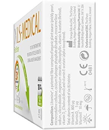 XLS-Medical Fat Binder 60 Tablets - Reduce Appetite, Calorie Intake & Weight - With Litramine - 10-Day Trial Pack (60 Count) - Buy Online on GoSupps.com