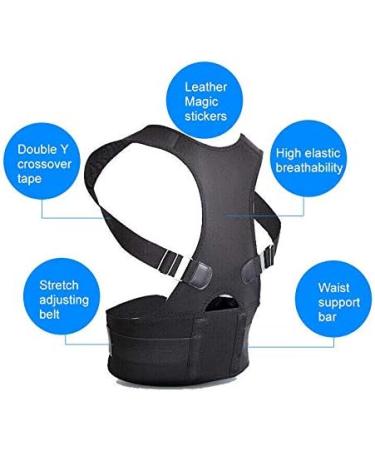 Back Posture Corrector Adjustable Back Brace Protects Lumbar Spine Support Belt Comfortable Design Pain Relief for Upper and Lower Back Waist Prevent Humpback Xl - Buy Online on GoSupps.com