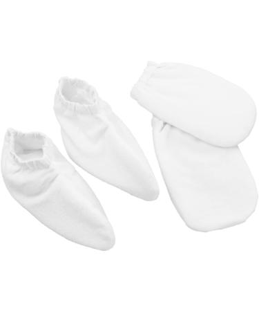 FRCOLOR 6 Pairs Hen Party Games Clipper Gripper Tooth Jewel Wall Grid Wire Headscarf for Women Gloves Bath Glove Foot Bath Cover Take a Bath Hand Wax White - Buy Online on GoSupps.com