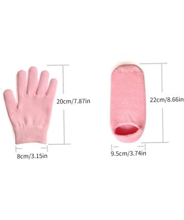 Moisturizing Gel Glove Sock Essential Oil Spa Glove Sock for Hand Feet Dry Skin Care 2Pairs Spa Gloves And Socks - Buy Online on GoSupps.com