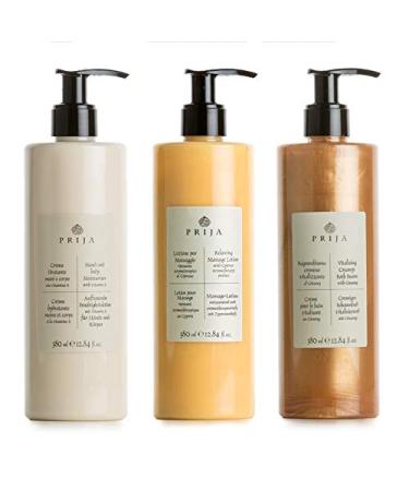 Prija Wellness Set Body Lotion Massage Lotion Bubble Bath 3x 380ml
