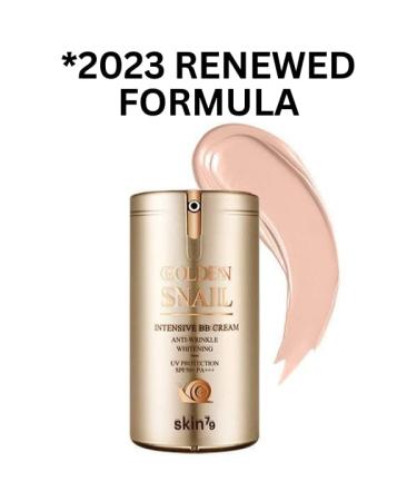 SKIN79 2023 Renewed Ingredients Golden Snail Intensive BB Cream SPF50+/PA+++ 45ml + 2 Random Travel Size BB Cream (7g) - Snail Formula - Buy Online on GoSupps.com