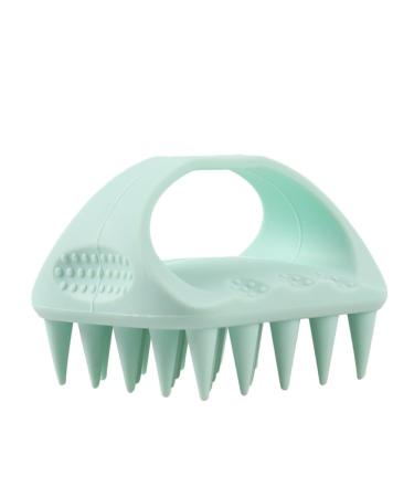 Experience ultimate relaxation with DCNIYT square scalp massager made of pure silicone (green)