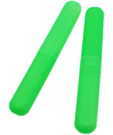 N-K Pulabo Travel Toothbrush Holder Case - 2pcs Random Color Plastic Storage Box for Travel - Practical Toothbrush Containers - Buy Online on GoSupps.com