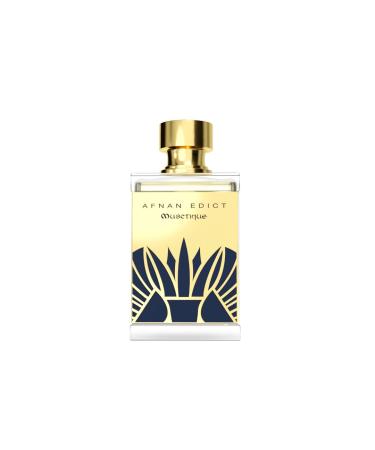 Afnan Edict Musctique Unisex Luxury Eau de Parfum Spray 2.7 Fl. Oz Elegant Musk & Oud Perfume with Saffron & Vanilla