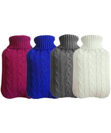 MAIES 2000ml Hot Water Bottles - Knitted Washable Removable Large & Heat-Proof | International Shipping Available - Buy Online on GoSupps.com