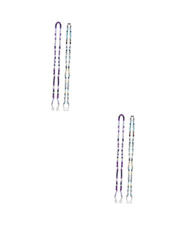 Gatuida face 4 pieces glasses mask chain tea towels glasses earrings mask belt face mask glasses strap beads lanyard