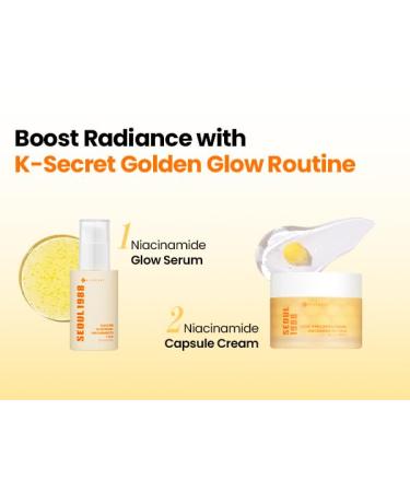K-SECRET SEOUL 1988 Niacinamide Capsule Cream Hydrating Face Moisturizer with 5% Niacinamide and Yuja | Vitamin C Capsule Cream for Dark Spots Uneven Skin Tone | Korean Skincare 50ml / 1.69 fl oz - Buy Online on GoSupps.com