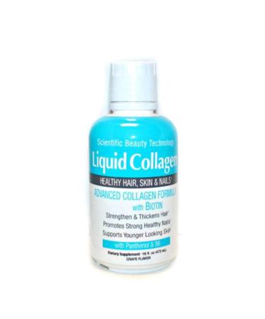 Scientific Beauty Technology Liquid Collagen for Healthy Hair  Skin & Nails 16 fl oz