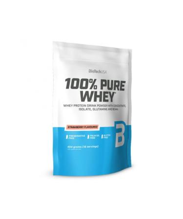 BioTechUSA 100% Pure Whey Strawberry - 454g