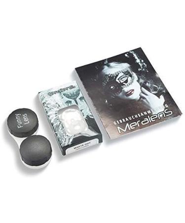 Funnylene Blind White Colored Contact Lenses - Zombie 2-Pack Soft Monthly Lenses for Halloween & Carnival - Buy Online on GoSupps.com