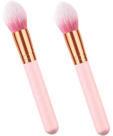 Baluue 2pcs Makeup Brush for Woman Makeup Brushed Concealer Brush Highlighter Cosmetics Powder Brush Wooden - Buy Online on GoSupps.com