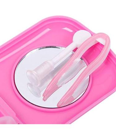 Cute Pocket Mini Contact Lens Case Travel Kit | Easy Carry Holder with Mirror | Light Blue by Bangood - Buy Online on GoSupps.com